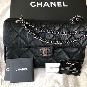 Authentic Chanel Le Marais Flap Bag